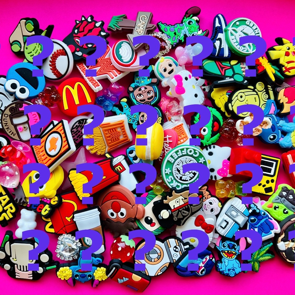 30pcs Croc Shoe Charm Mystery Pack Surprise